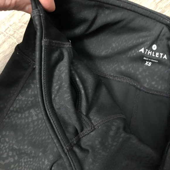 Athleta black snake print leggings - size xs - Picture 5 of 5